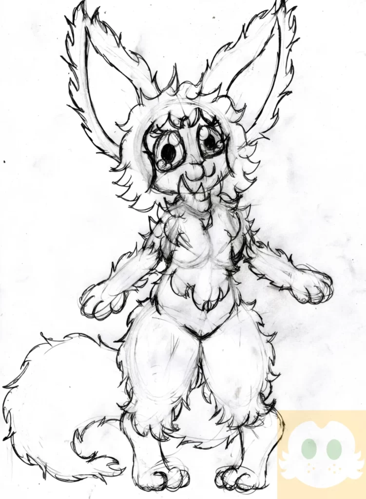 Desenho da Ju sem as Roupas