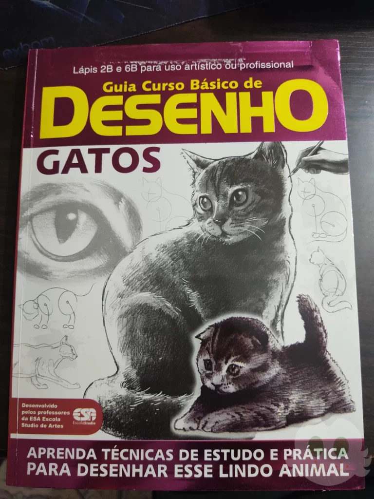 Capa da Revista Guia Curso Básico de Desenho - Gatos